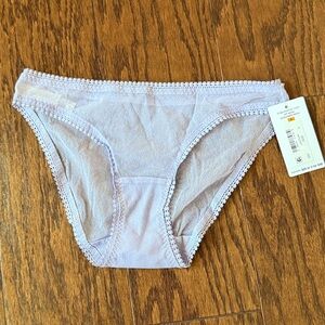 Lavender Lace Trim Bikini Panties On Gossamer